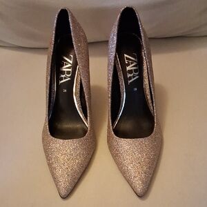 Zara Women's Sparkling Heels - Gold